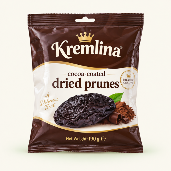 שזיף מיובש Kremlina בציפוי קקאו, 190 גרם