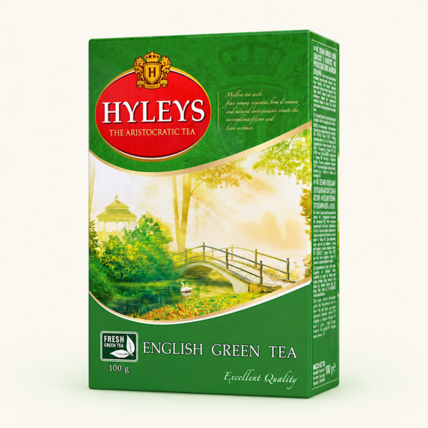תה ירוק עלים Hyleys English Green, ‏100 גרם