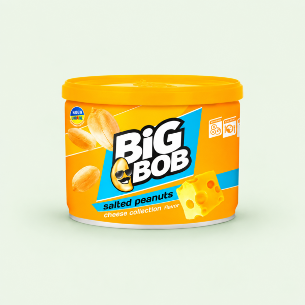 בוטנים Big Bob Cheese Collection בטעם גבינה, 120 גרם