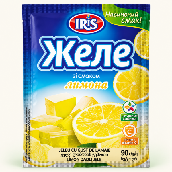 תערובת להכנת ג׳לי בטעם לימון IRIS, ‏90 גרם