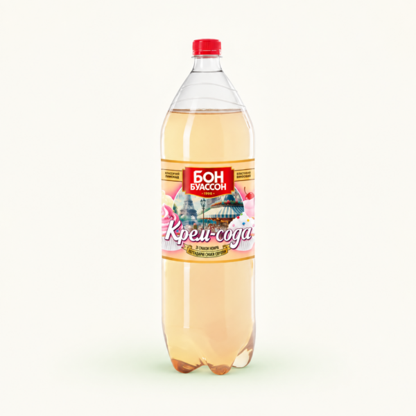 משקה מוגז Bon Boisson קרם סודה, 2 ליטר