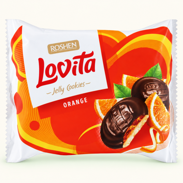 עוגיות Lovita עם ג׳לי תפוז, 420 גרם