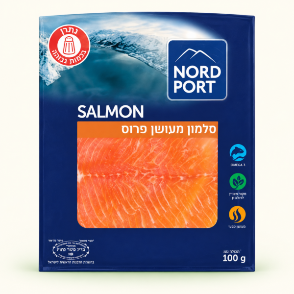 פילה סלמון מעושן פרוס Nord Port, ‏100 גרם