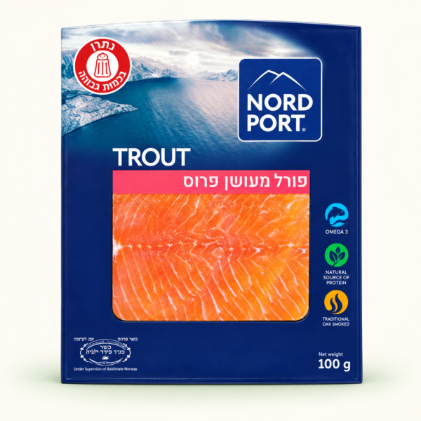 פילה פורל מעושן פרוס Nord Port, ‏100 גרם