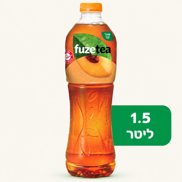 פיוז טי בטעם אפרסק, 1.5 ליטר