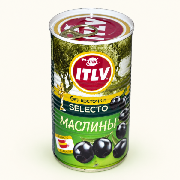 זיתים שחורים ללא גלעינים ITLV, ‏370 מ״ל