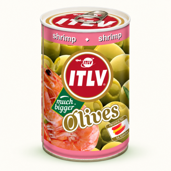 זיתים ירוקים ממולאים בשרימפס ITLV, ‏314 מ״ל