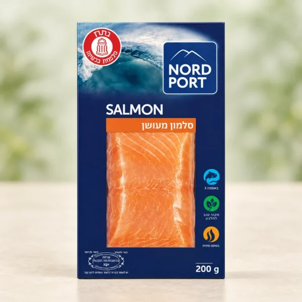 סלמון מעושן Nord Port, 200 גרם