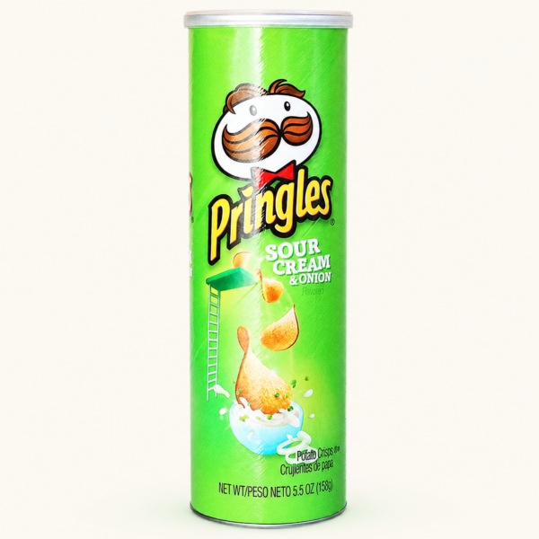 צ׳יפס Pringles בטעם שמנת ובצל, ‏158 גרם