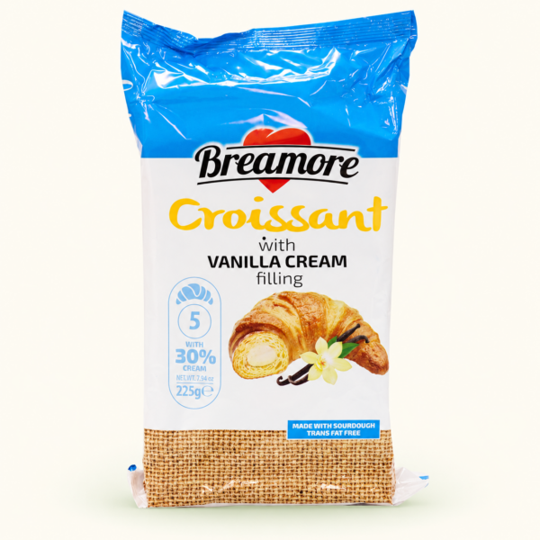 קרואסונים במילוי קרם וניל Breamore, 225 גרם