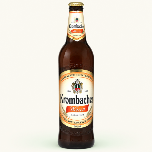 בירת חיטה Krombacher Weizen ‏5.3%, בקבוק 500 מ״ל