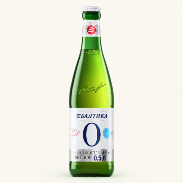 בירה ללא אלכוהול Baltika No. 0, בקבוק זכוכית 500 מ״ל
