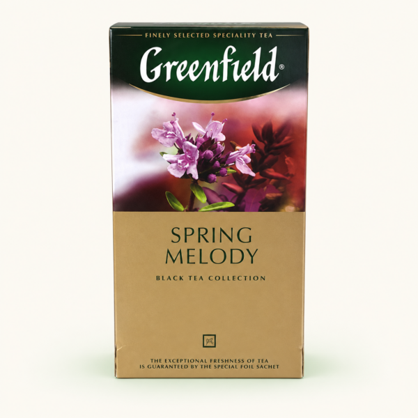 תה שחור Greenfield Spring Melody, ‏25 שקיקים, 50 גרם