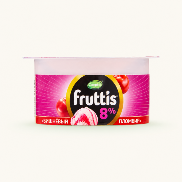 יוגורט Fruttis 8% בטעם דובדבן, ‏115 גרם
