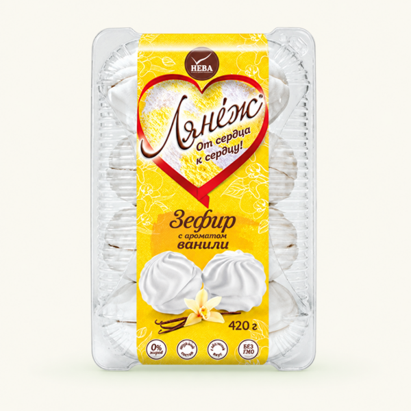 זפיר Lyanezh NEVA בטעם וניל, ‏420 גרם