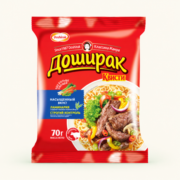 אטריות DOSHIRAK קביסטי בטעם בקר, ‏70 גרם