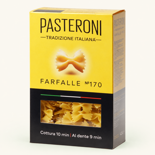 פסטה FARFALLE Pasteroni מס׳ 170, ‏400 גרם