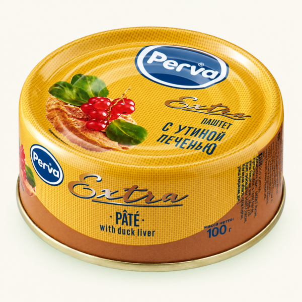 פטה עם כבד ברווז Perva Extra, ‏100 גרם
