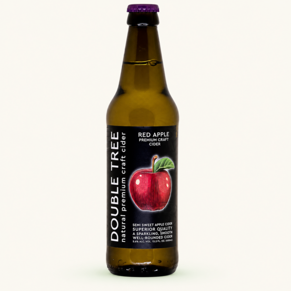 סיידר תפוחים אדומים DOUBLE TREE, ‏5.6%, ‏450 מ״ל