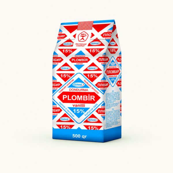 גלידת פלומביר וניל Iceland ‏15%, ‏500 גרם