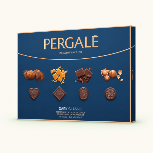 מארז שוקולד מריר PERGALĖ Dark Classic, ‏343 גרם