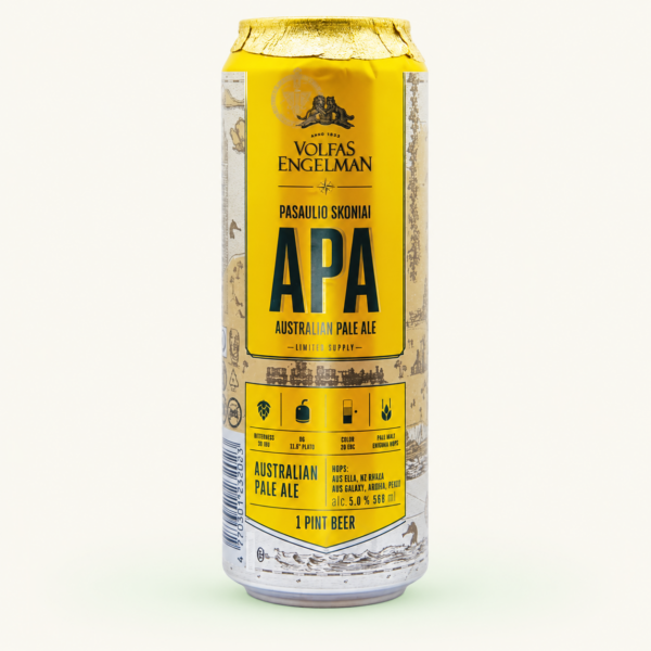 בירה Volfas Engelman Australian Pale Ale, פחית 568 מ״ל