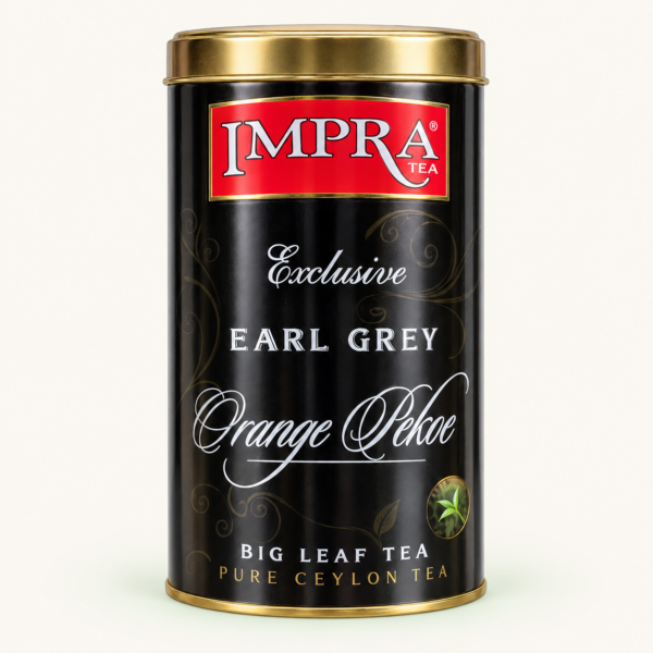 תה שחור עלים IMPRA Earl Grey Orange Pekoe, ‏250 גרם