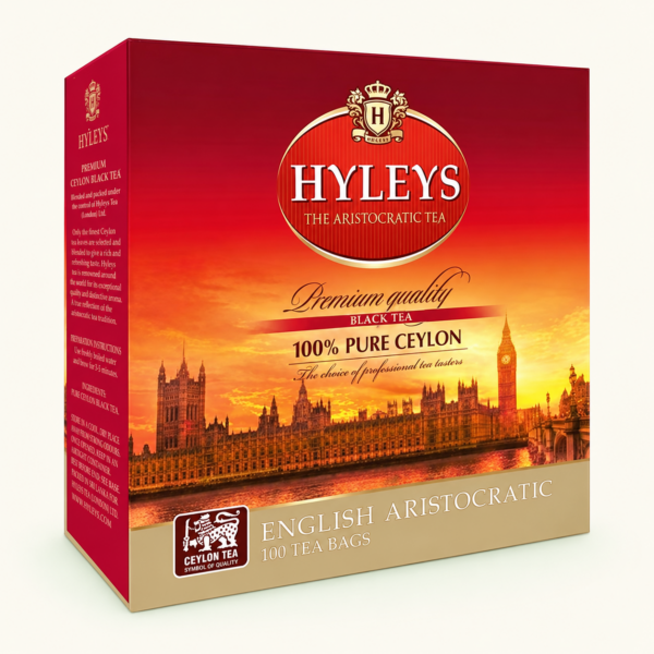 תה שחור Hyleys English Aristocratic, ‏100 שקיקים, 200 גרם