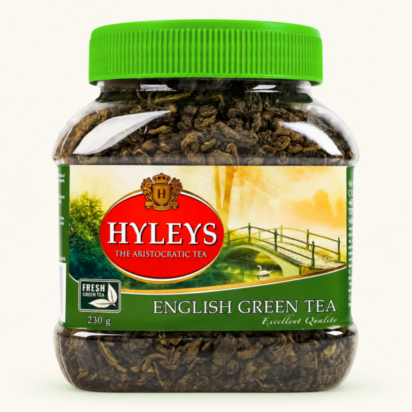 תה ירוק עלים Hyleys English Green, ‏230 גרם