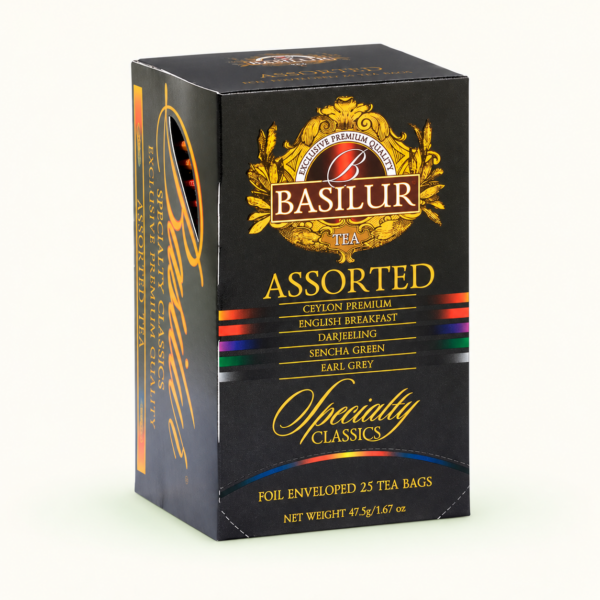 מארז תה Basilur Specialty Classics Assorted, ‏25 שקיקים, 47.5 גרם