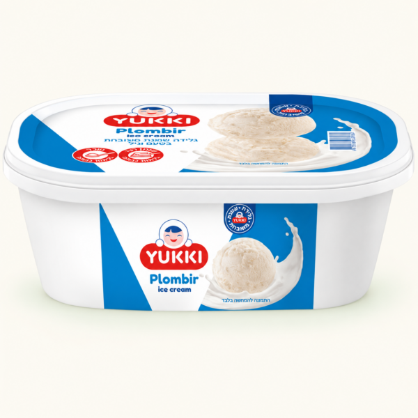 גלידת YUKKI פלומביר בטעם וניל, 400 גרם