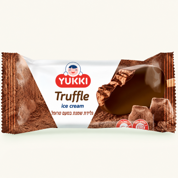 שלגון גלידת שמנת YUKKI בטעם Truffle, ‏65 גרם