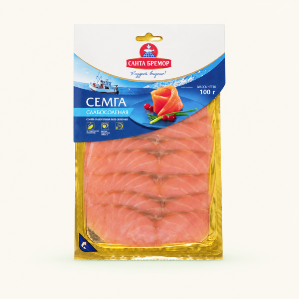 פילה סלמון מלוח פרוס וקפוא Santa Bremor, ‏100 גרם