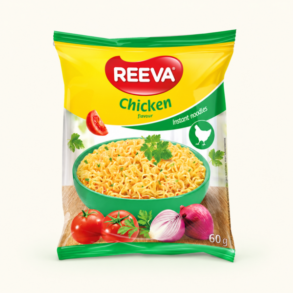 אטריות להכנה מהירה REEVA בטעם עוף, ‏60 גרם