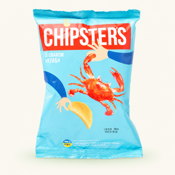 צ׳יפס תפוחי אדמה Chipster’s בטעם סרטן, ‏70 גרם