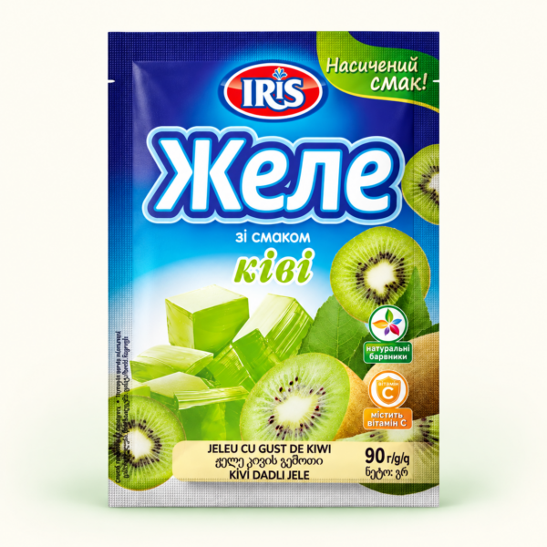 תערובת להכנת ג׳לי בטעם קיווי IRIS, ‏90 גרם
