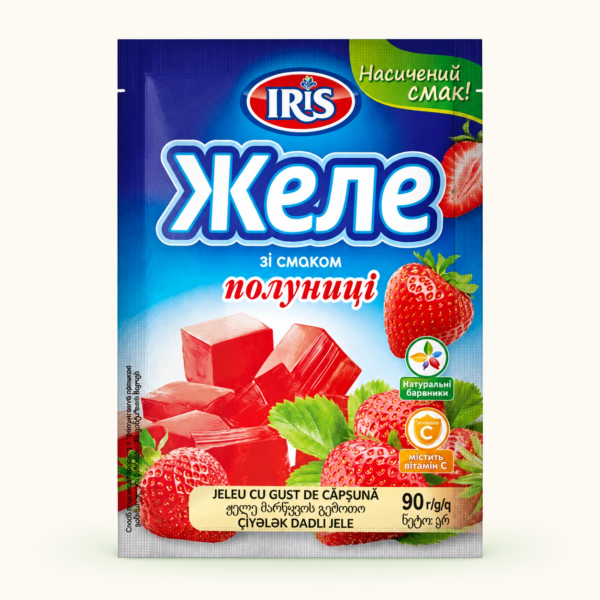 תערובת להכנת ג׳לי בטעם תות שדה IRIS, ‏90 גרם