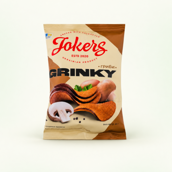 גריני קרוטונים בטעם פטריות Jokers, ‏80 גרם