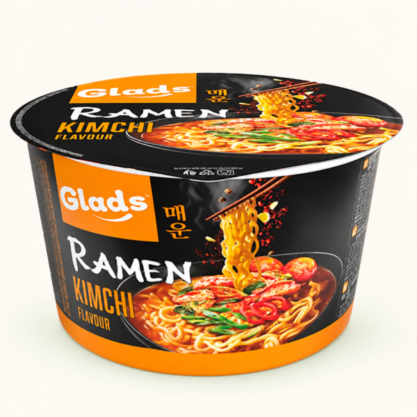 אטריות כוס Glads Ramen בטעם קימצ׳י, ‏105 גרם