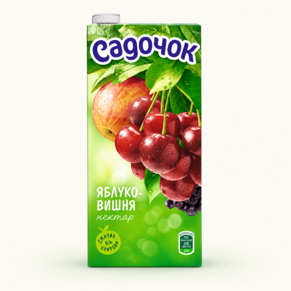 נקטר תפוח ודובדבן Sadochok, ‏950 מ״ל