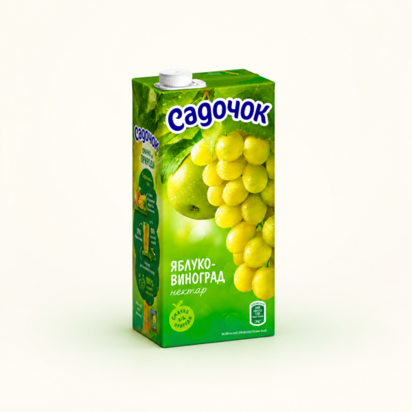 נקטר תפוח וענבים Sadochok, ‏950 מ״ל