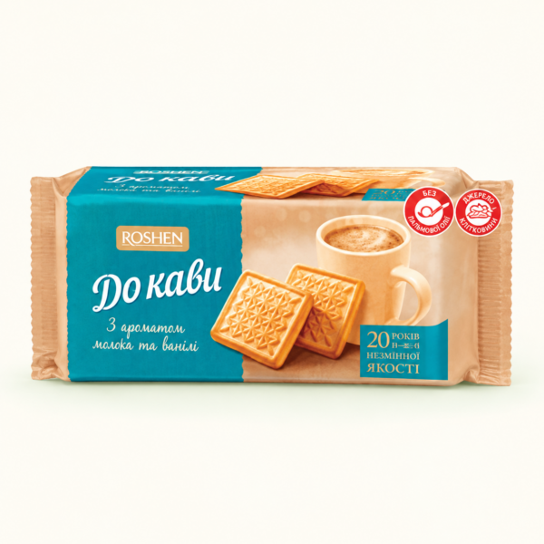 ביסקוויטים בטעם חמאה ווניל Roshen Do Kavu, ‏185 גרם