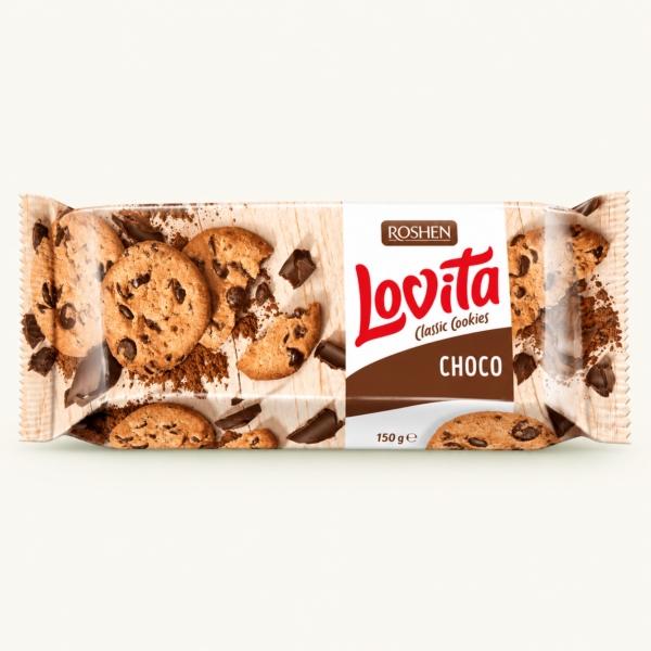 עוגיות קקאו Roshen Lovita Classic Cookies, ‏150 גרם