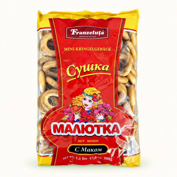 מיני סושקי עם פרג «Малютка» Franzeluta, ‏500 גרם