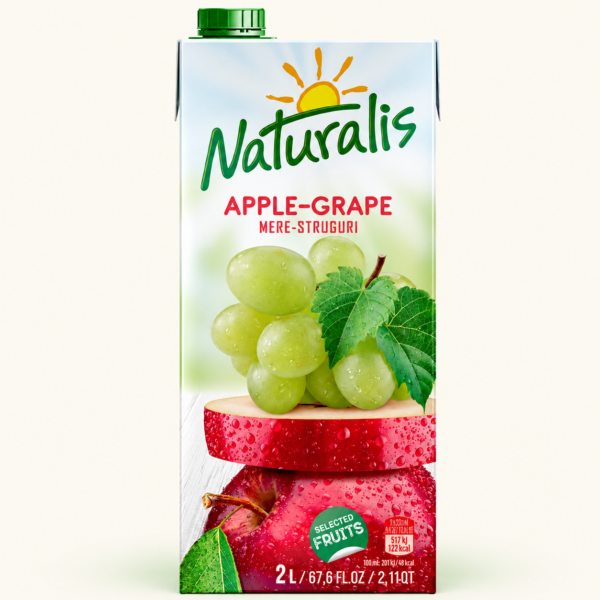 נקטר תפוחים וענבים NATURALIS, ‏2 ליטר