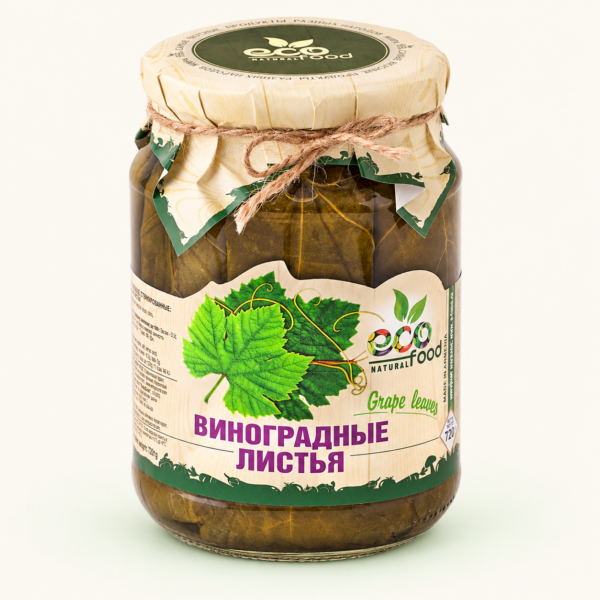 עלי גפן ECOFOOD, ‏720 גרם