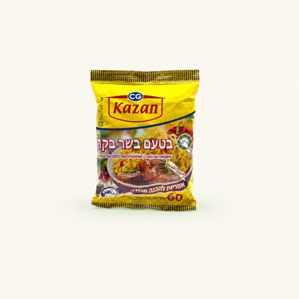 אטריות להכנה מהירה בטעם בקר KAZAN, ‏60 גרם