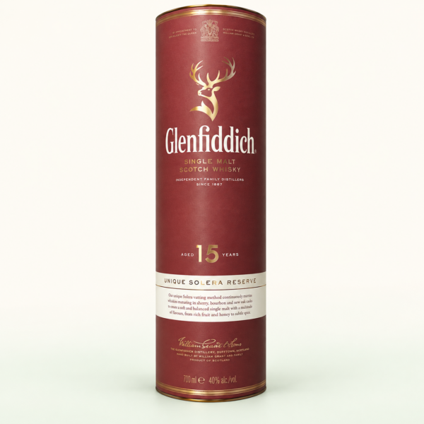 וויסקי Glenfiddich 15 שנים Solera Reserve, ‏700 מ״ל
