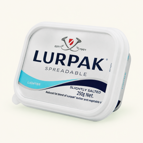 ממרח Lurpak קל יותר, עם מעט מלח, ‏250 גרם