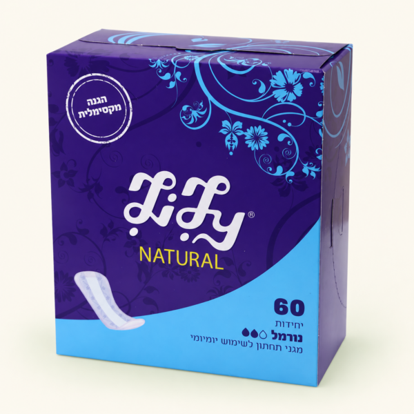 מגיני תחתון יומיומיים Lily Natural Normal, ‏60 יחידות